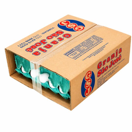 Ovo Grande Branco 60 unidades - 10g de proteína a cada 2 ovos (cinta)