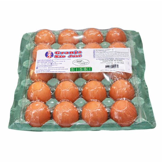 Cartela PVC - 20 ovos vermelhos extra