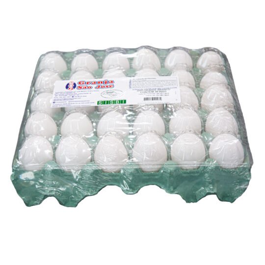 Cartela PVC - 30 ovos brancos extra