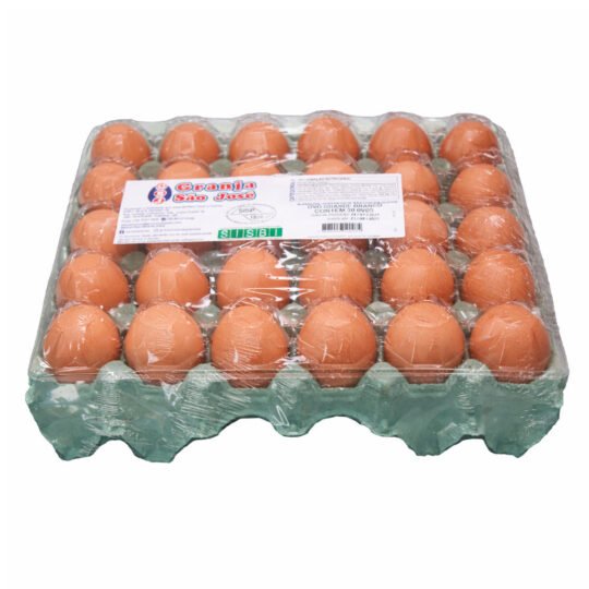 Cartela PVC - 30 ovos vermelhos grandes